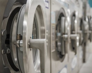Washing machines at laundry